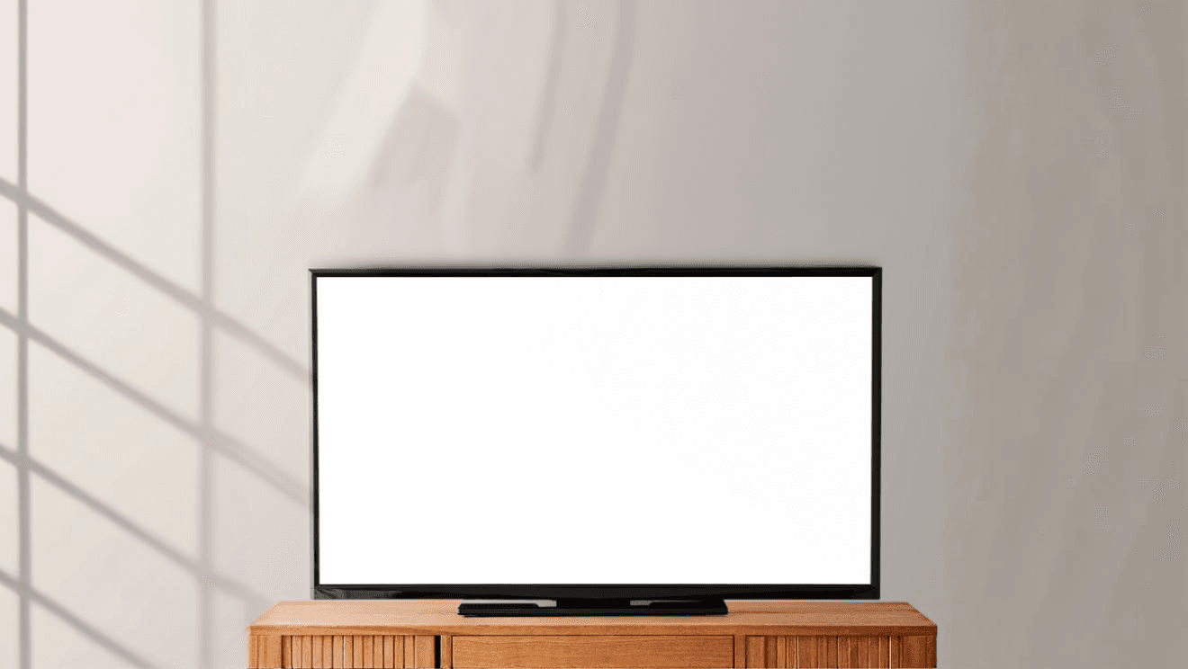 Televisão exibindo conteúdo